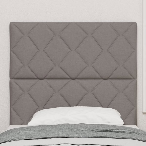 vidaXL κεφαλάρι με διαμάντια σε καφέ Taupe, 100 cm και 200 cm