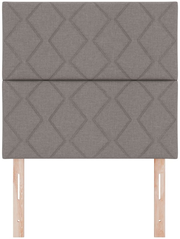 vidaXL κεφαλάρι με διαμάντια σε καφέ Taupe, 100 cm και 200 cm