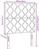 vidaXL κεφαλάρι με διαμάντια σε καφέ Taupe, 100 cm και 200 cm