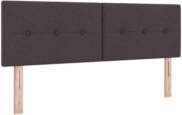 Wezglowie z guzikami, ciemny braz, 160 cm, material