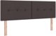 Wezglowie z guzikami, ciemny braz, 160 cm, material