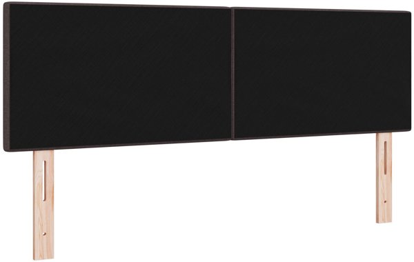 Wezglowie z guzikami, ciemny braz, 160 cm, material