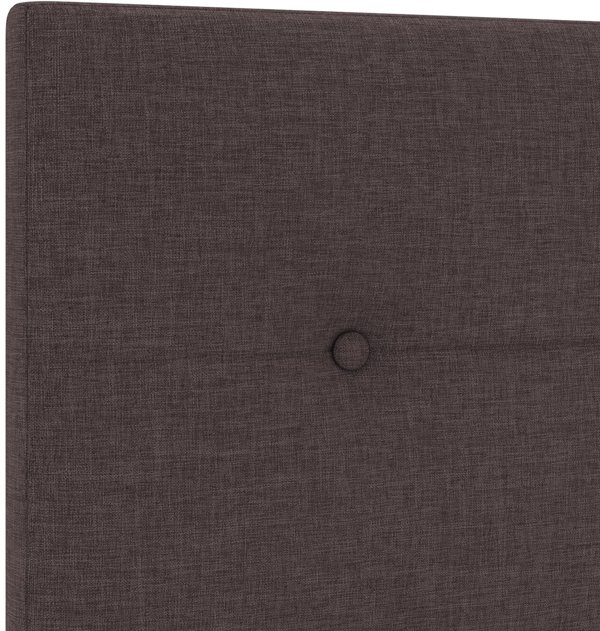 Wezglowie z guzikami, ciemny braz, 160 cm, material