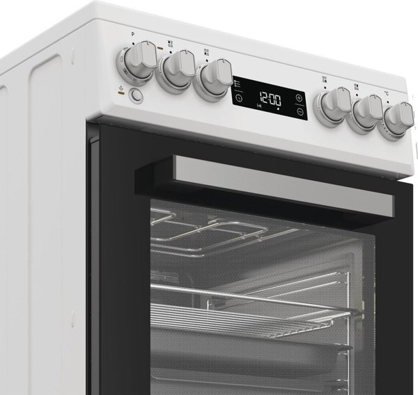 Whirlpool Cooker | Whirlpool | Hob type Vitroceramic | Oven type Electric | White | Width 50 cm | Depth 60 cm | 60 L