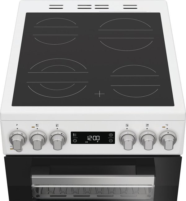 Whirlpool Cooker | Whirlpool | Hob type Vitroceramic | Oven type Electric | White | Width 50 cm | Depth 60 cm | 60 L