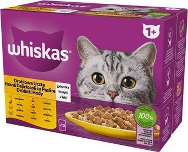 Whiskas Whiskas Sasz Gal Drob/Ind/Kacz/Kur 12x85g