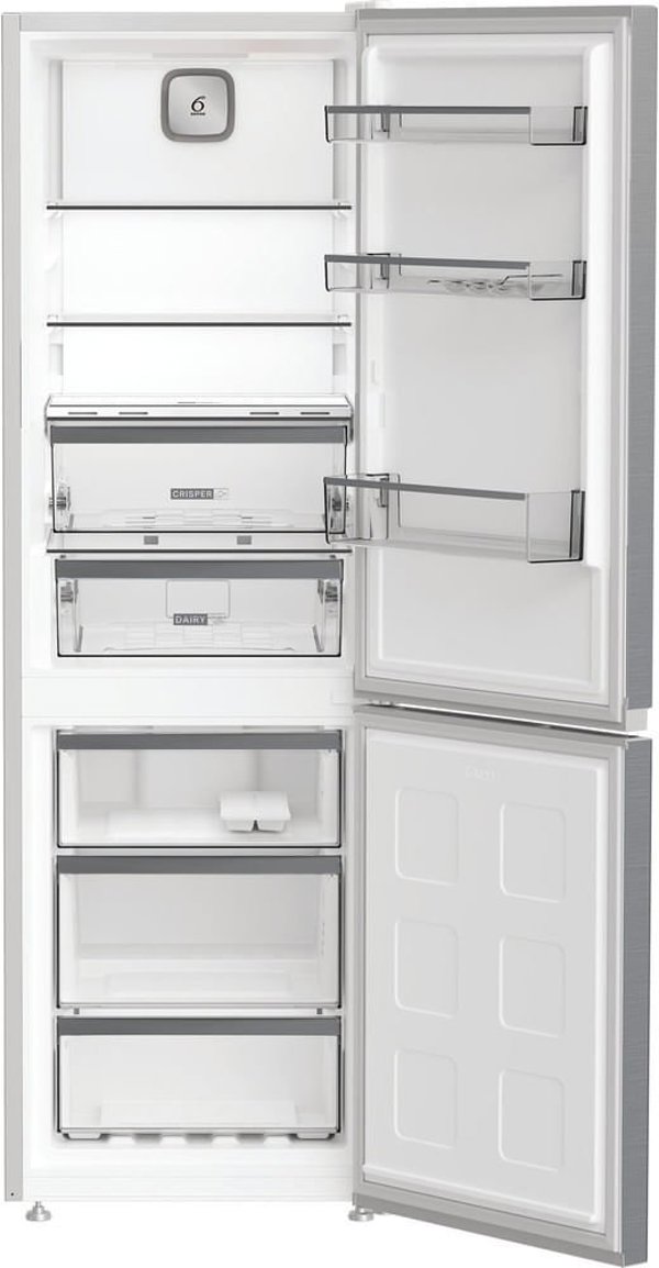 Whirlpool Refrigerator | WHK 26363 XP6E | Energy efficiency class C | Free standing | Combi | Height 186.5 cm | No Frost system | Fridge net capacity 210 L | Freezer net capacity 106 L | 35 dB | Pearl Inox