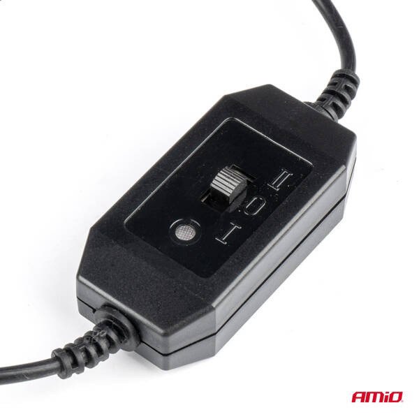 Wiatrak samochodowy wentylator z przyssawka 12V Amio-03003
