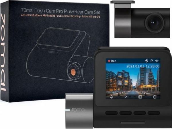 70mai A500S Dash Cam Αυτοκινήτου με Πίσω Κάμερα RC06, 140° Γωνία Θέασης, GPS, Μαύρο