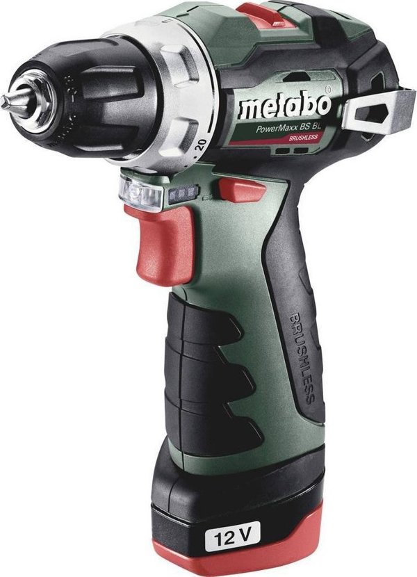 Metabo PowerMaxx BS BL 12 V 2 x akumulator 2 Ah