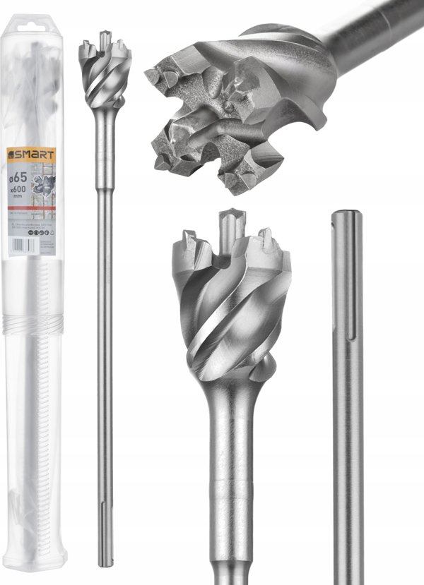 Smart Τρυπάνι Διάτρησης SDS Max 65x600mm για Σκυρόδεμα