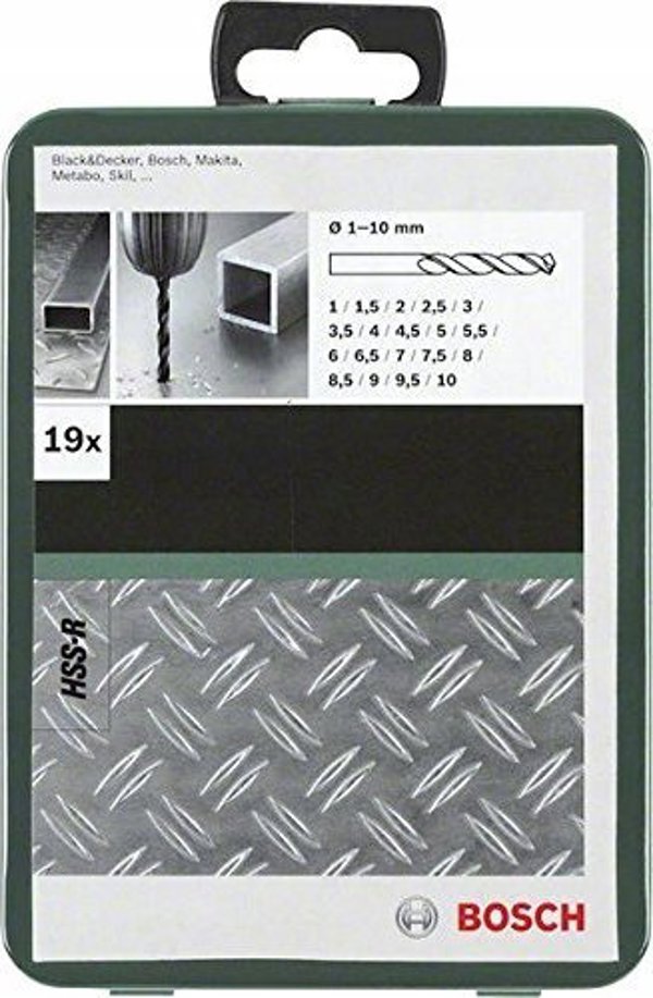 Σετ δράπανων μετάλλου Bosch 19 τεμ. HSS-R 2609255032