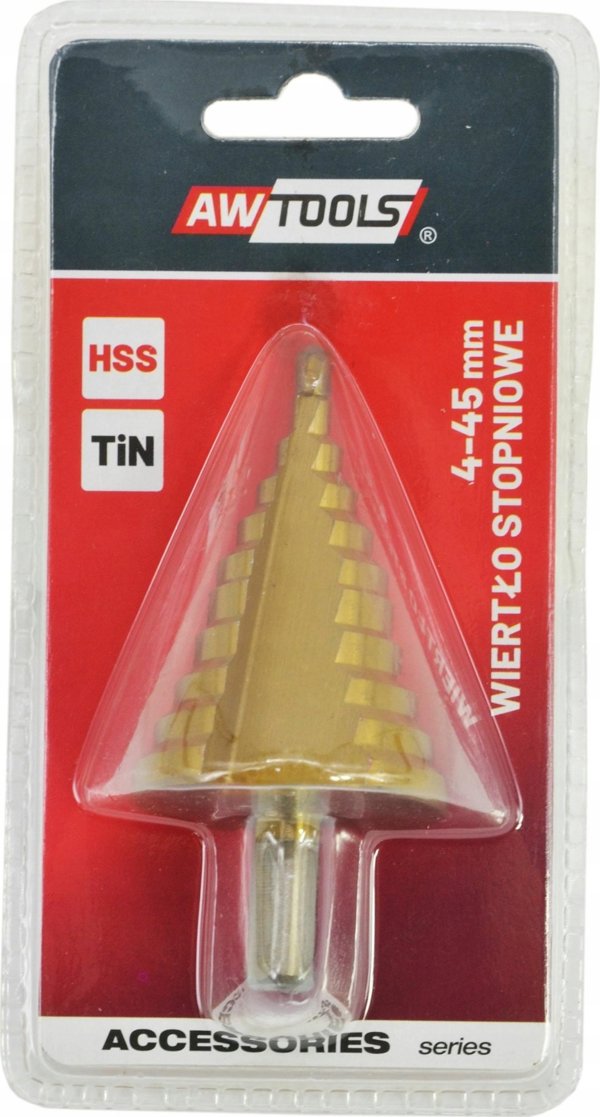 AWTools Διάτρητο εύκαμπτο τρυπάνι βήμα / 4-45mm