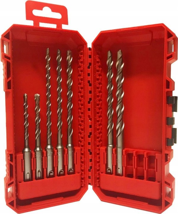 Wiertlo Milwaukee MILWAUKEE SDS PLUS M2 DRILL SET 7 τεμ 5-6-8x110mm - 6-8-10-12x160mm