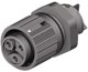 Wieland Electric RST Mini Series Mini Connector, 3-Pole, Female, 1-Way, Panel Mount, 16A, IP66, IP68, IP69