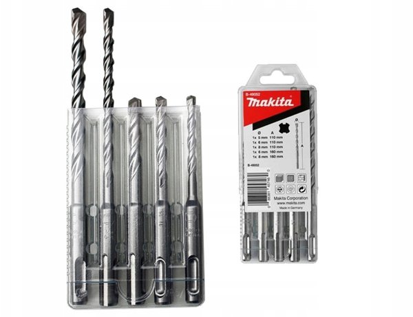 Σετ Τρυπανιών Makita SDS-VPLUS Nr2 5 Τεμαχίων B-49052