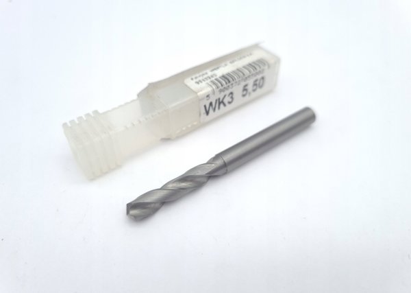 Τρυπάνι καρβιδίου Baildon DIN 6537 K WK3 5,5 mm, VHM TiAlN, 66-28 mm