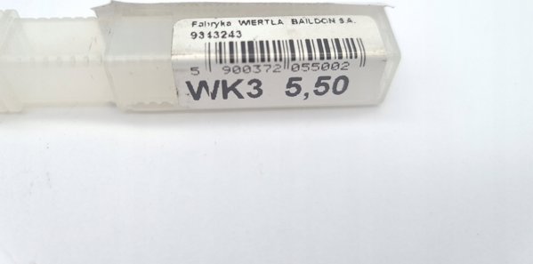 Τρυπάνι καρβιδίου Baildon DIN 6537 K WK3 5,5 mm, VHM TiAlN, 66-28 mm