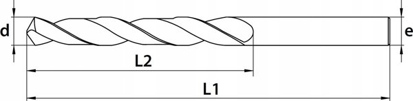 Τρυπάνι καρβιδίου Baildon DIN 6537 K WK3 5,5 mm, VHM TiAlN, 66-28 mm