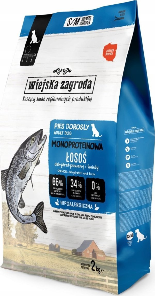 Wiejska Zagroda Ξηρά Τροφή Σκύλου με Γαλοπούλα και Κουνέλι 2kg