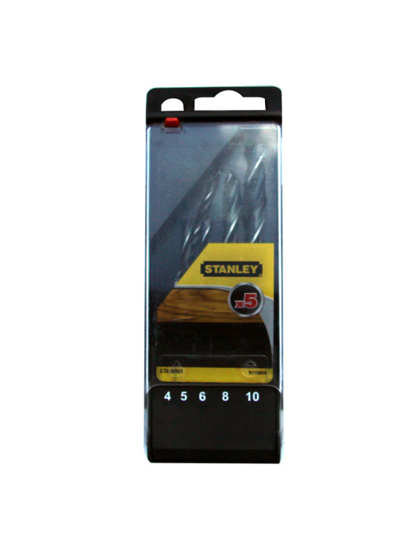 Σετ Σπειροειδών Τρυπανιών Stanley για Ξύλο 4, 5, 6, 8, 10 mm (STA56001)