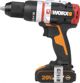 Δραπανοκατσάβιδο Μπαταρίας Worx WX354 20V, με 2 Μπαταρίες 2Ah
