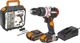 Δραπανοκατσάβιδο Μπαταρίας Worx WX354 20V, με 2 Μπαταρίες 2Ah