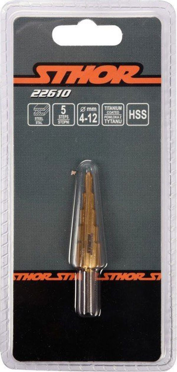 Vorel 22610 Βηματικό Τρυπάνι HSS 4-12mm για Μέταλλο και Πλαστικό