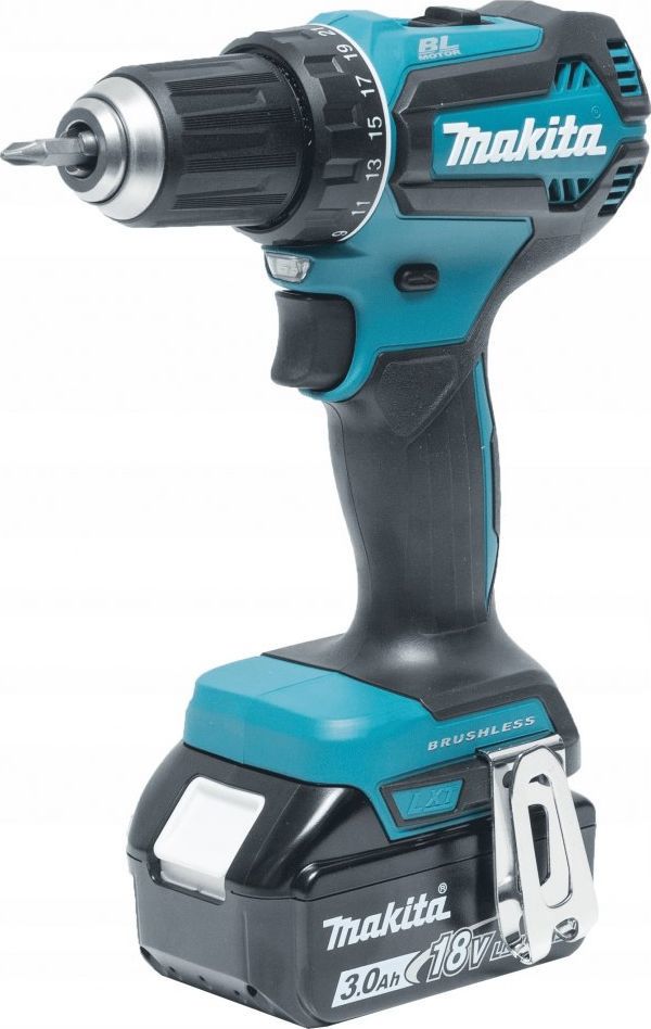 Makita Δραπανοκατσάβιδο DDF485RF3J 18V LXT 50Nm με 3 Μπαταρίες 3Ah & Βαλιτσάκι Μεταφοράς