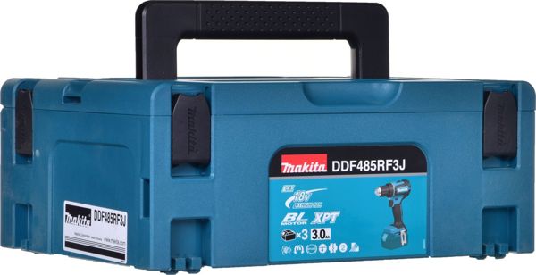Makita Δραπανοκατσάβιδο DDF485RF3J 18V LXT 50Nm με 3 Μπαταρίες 3Ah & Βαλιτσάκι Μεταφοράς