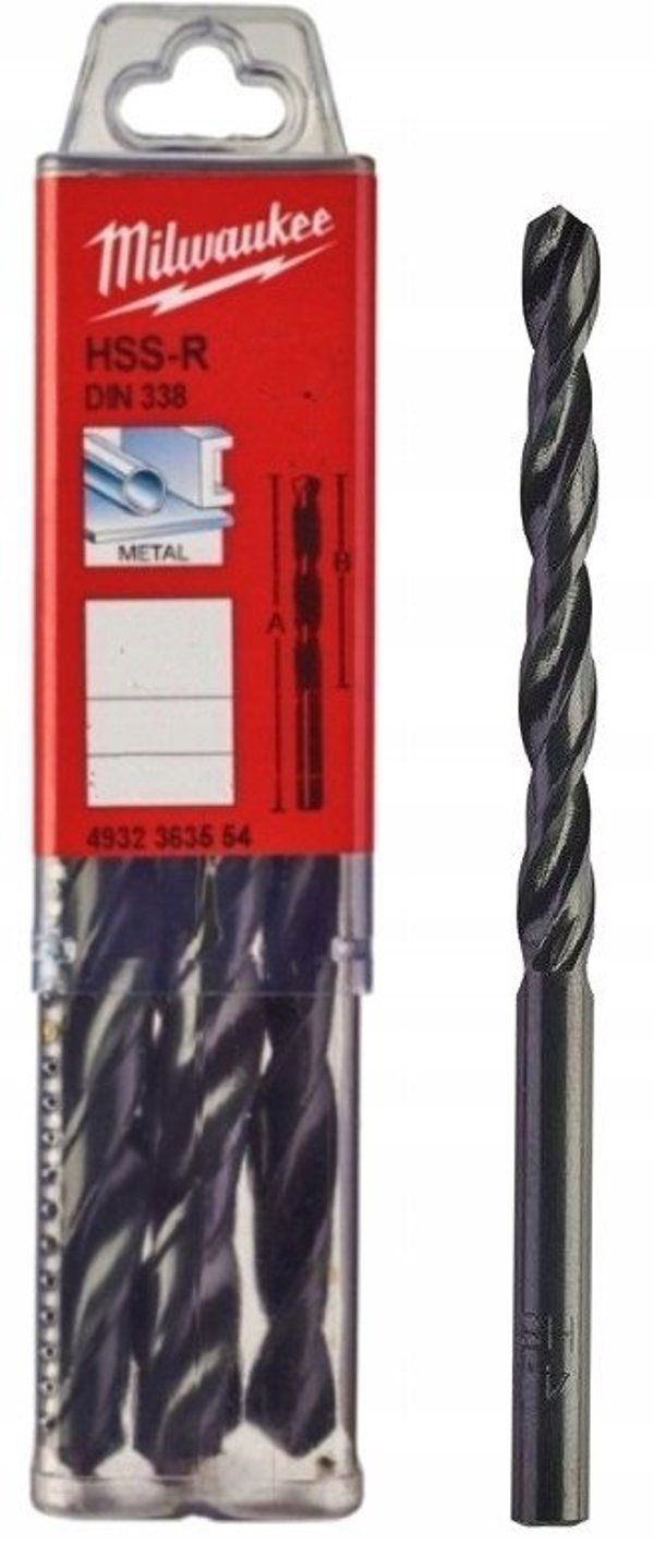 Μύτη τρυπανιού Milwaukee 10 τεμ. HSS-R 6,8 mm