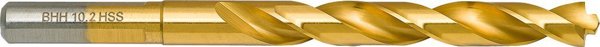 Τρυπάνι για μέταλλο Baildon DIN 338 RN 10,2 mm, HSS TiN (S), 133-87 mm (λαβή 3-επίπεδη)