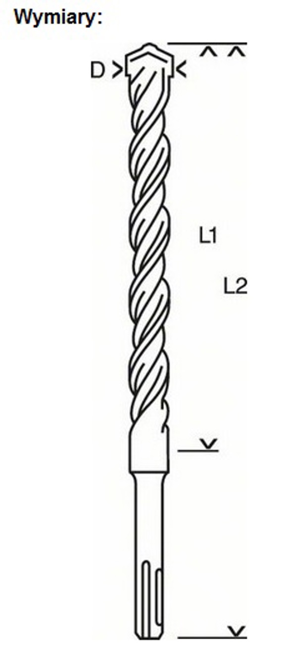 Τρυπάνι Bosch SDS+ 20mm (2608831054)