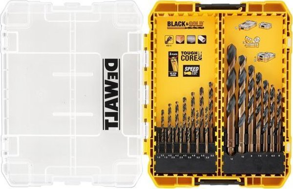 Σετ μεταλλικών τρυπανιών Dewalt Dewalt HSS-G 21 τεμαχίων - DT70755-QZ