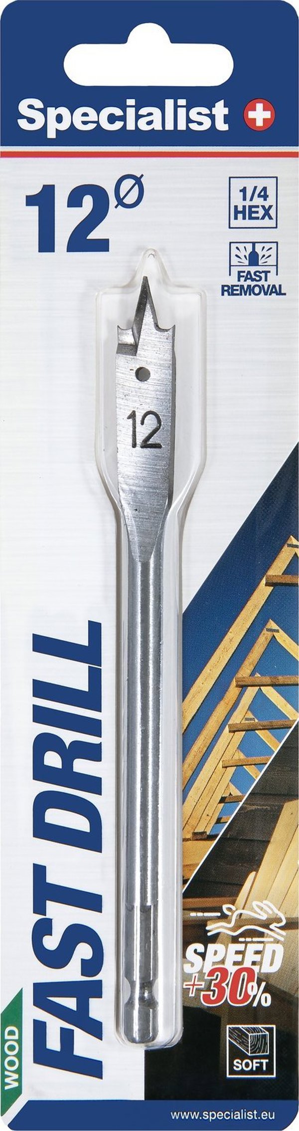 Τρυπάνι Specialist+ SPECIALIST+ φτερωτό τρυπάνι, 12 mm
