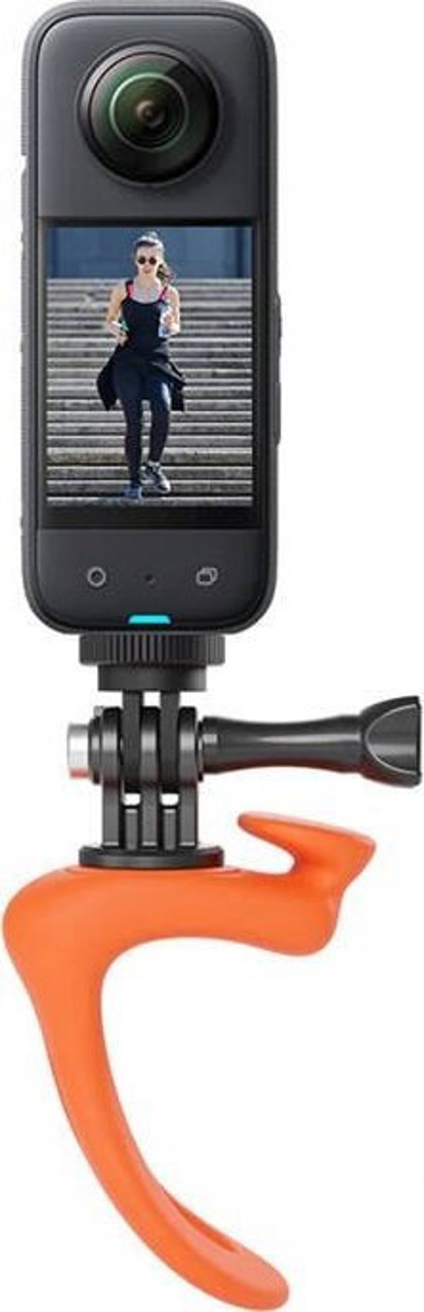 Telesin Πολυλειτουργική Βάση Σιλικόνης για Action Cameras, Συμβατή με GoPro/DJI/Insta360, Πορτοκαλί