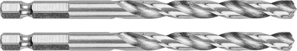 Graphite Τρυπάνι Μετάλλου Hex 6.5mm, 2 Τεμάχια