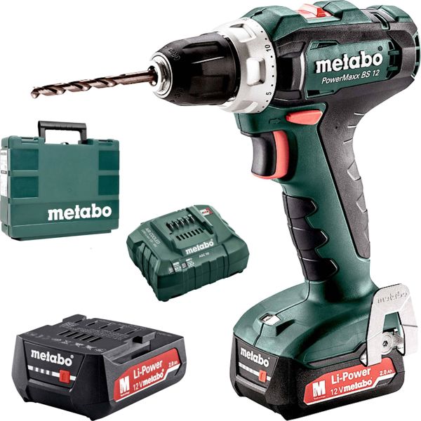 Δραπανοκατσάβιδο Metabo PowerMaxx BS 12 V 2x 2Ah