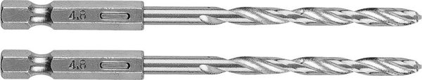 Graphite Τρυπάνι Μετάλλου Hex 4.8mm, Σετ 2 Τεμαχίων