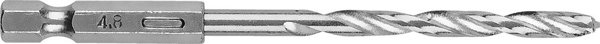 Graphite Τρυπάνι Μετάλλου Hex 4.8mm, Σετ 2 Τεμαχίων