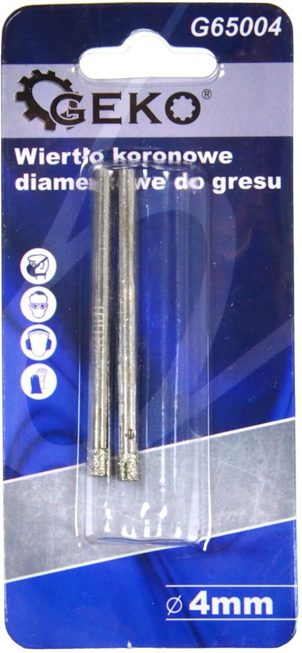 Wiertlo Geko walcowe 4mm 2szt