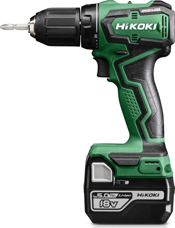 Hikoki Δραπανοκατσάβιδο Μπαταρίας DS18DD WPZ 18V Brushless με 2 Μπαταρίες 5Ah