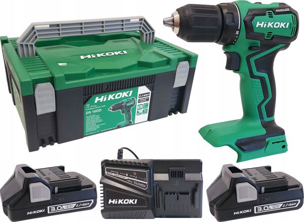 Hikoki Δραπανοκατσάβιδο Μπαταρίας DS18DD WPZ 18V Brushless με 2 Μπαταρίες 5Ah