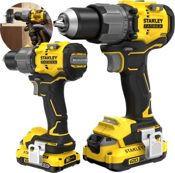 Stanley Δραπανοκατσάβιδο FatMax V20 SFMCD726D2K 18V με 2 Μπαταρίες 2Ah και Βαλιτσάκι Μεταφοράς
