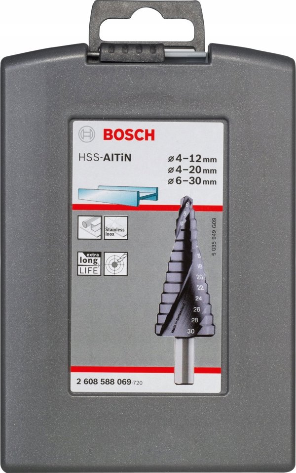 Τρυπάνι Bosch ΣΕΤ ΒΗΜΑ FI 4-12| 4-20| 6-30mm HSS-ALTIN ​​3PC 14031915 3165140666497