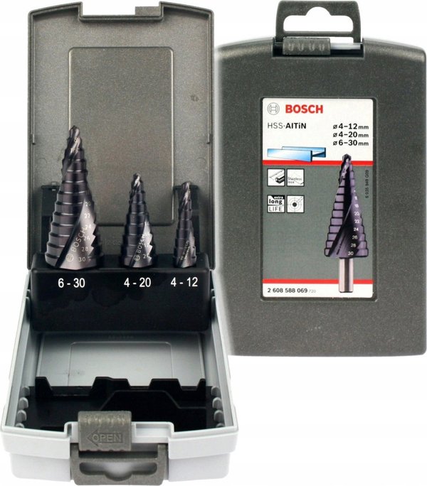 Τρυπάνι Bosch ΣΕΤ ΒΗΜΑ FI 4-12| 4-20| 6-30mm HSS-ALTIN ​​3PC 14031915 3165140666497
