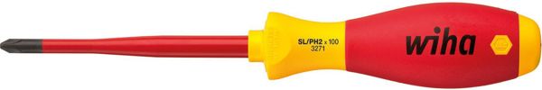 Wiha Κατσαβίδι Μονωμένο SL/PH2 SlimFix 1000V, 100mm (35503)