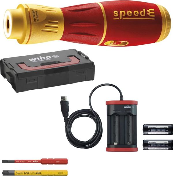Wiha SpeedE II Ηλεκτρικό Κατσαβίδι 3.6V Σετ 7 Τεμαχίων 44318