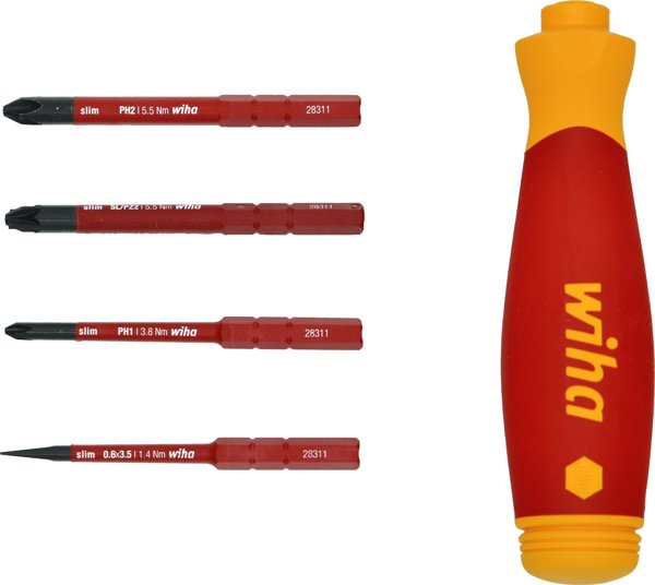 Wiha PocketMax Electric Μονωμένο Κατσαβίδι με 4 Μύτες, 45296