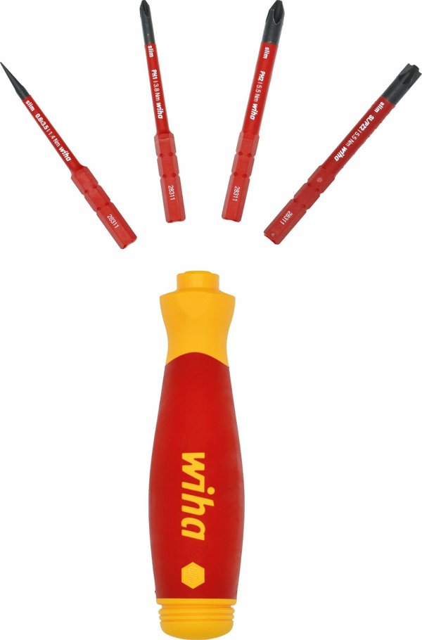 Wiha PocketMax Electric Μονωμένο Κατσαβίδι με 4 Μύτες, 45296